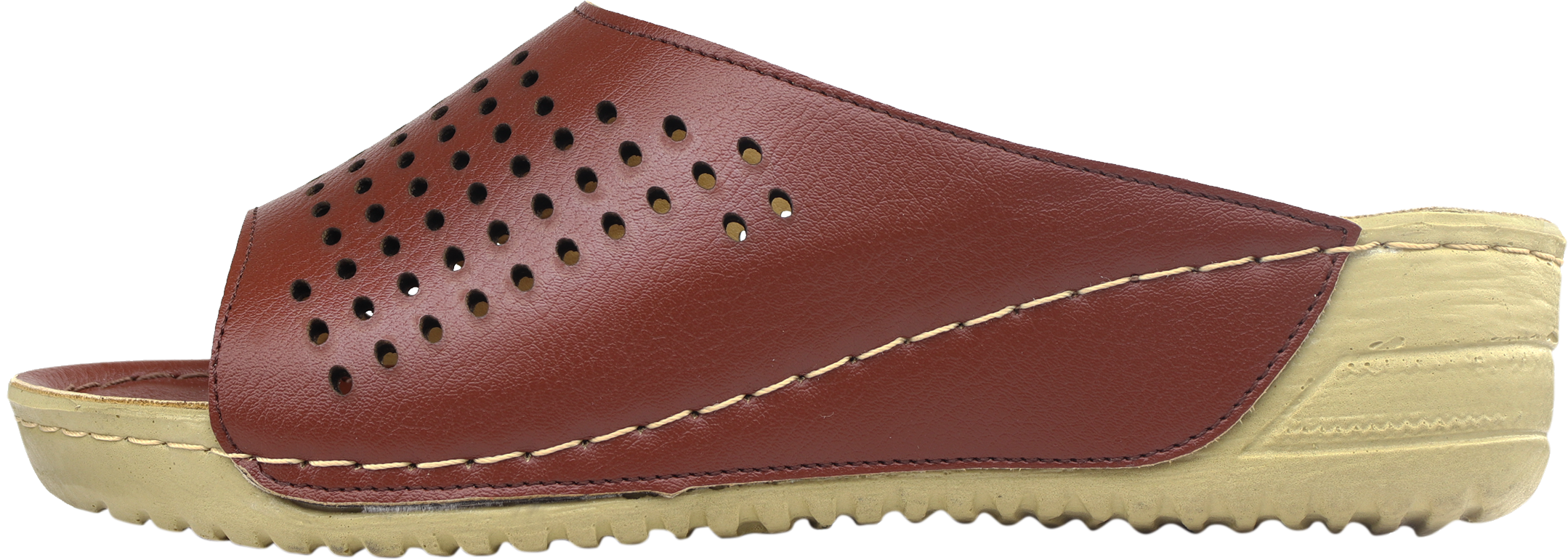 دمپایی زنانه خارپاشنه پاتکان مدل 15-102 رنگ عسلی